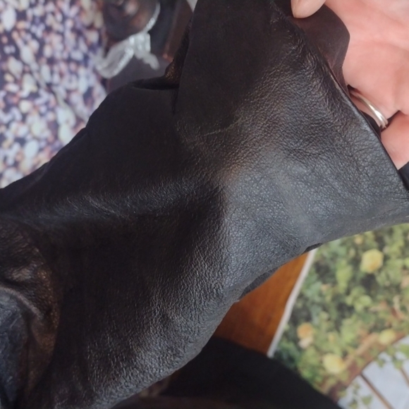 Direct action new York vintage black leather coat size large - Picture 2 of 8